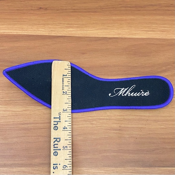 MHUIRE Black Knit Pointy Flats Size 5 - Picture 10 of 13